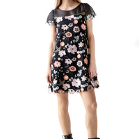Floral A-line Lace Dress
