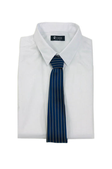 SILVER TAIL “MODERN” HAKATA WEAVE SILK TIE - Gold Stripes