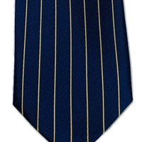 SILVER TAIL “MODERN” HAKATA WEAVE SILK TIE - Gold Stripes