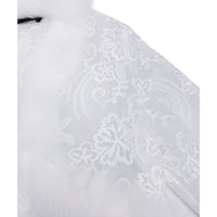 CHIE IMAI Fox Fur-Trim Lace Bolero
