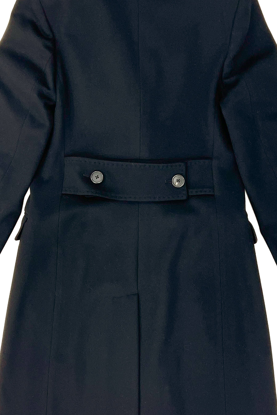 Virgin wool coat with mink