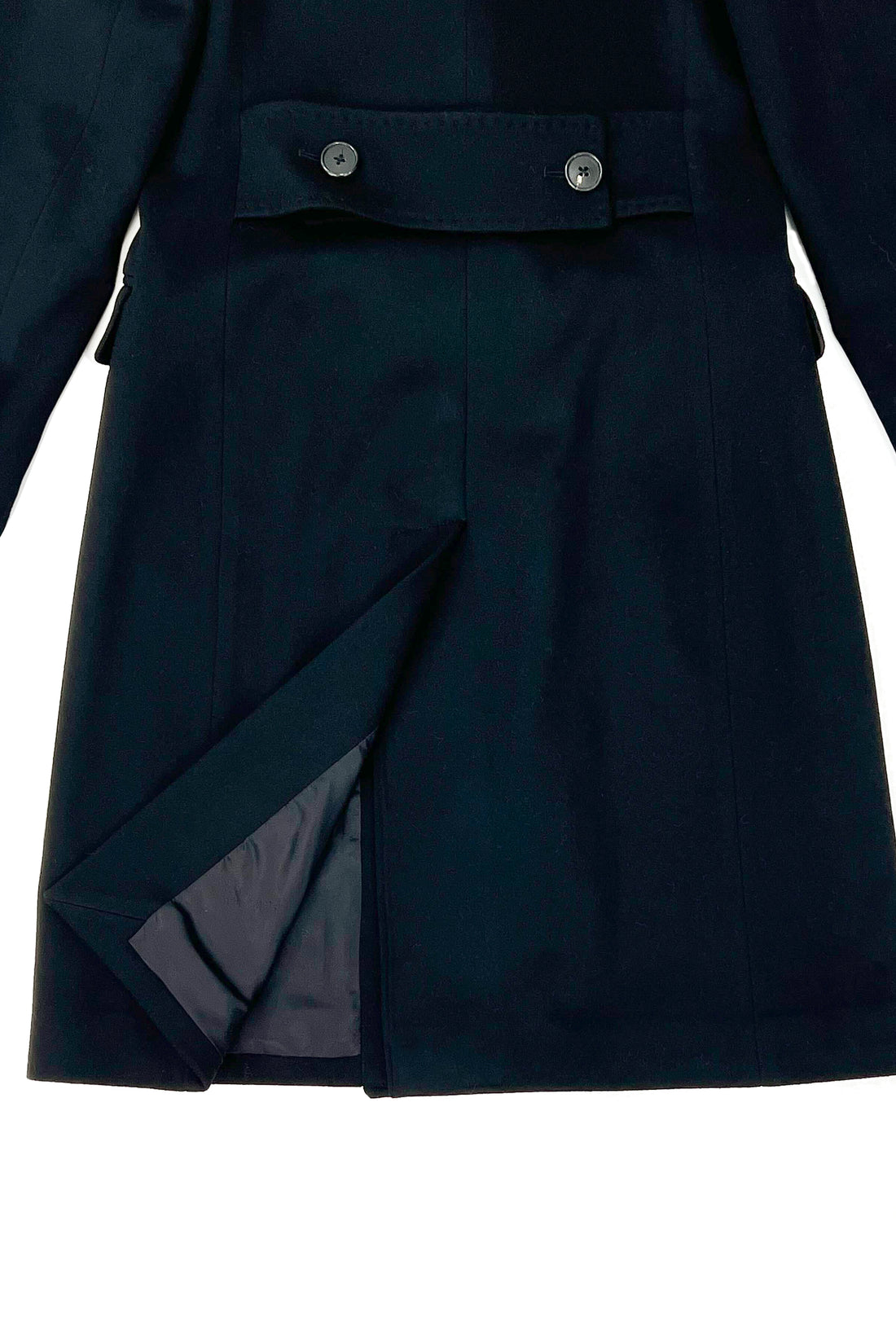 Virgin wool coat with mink