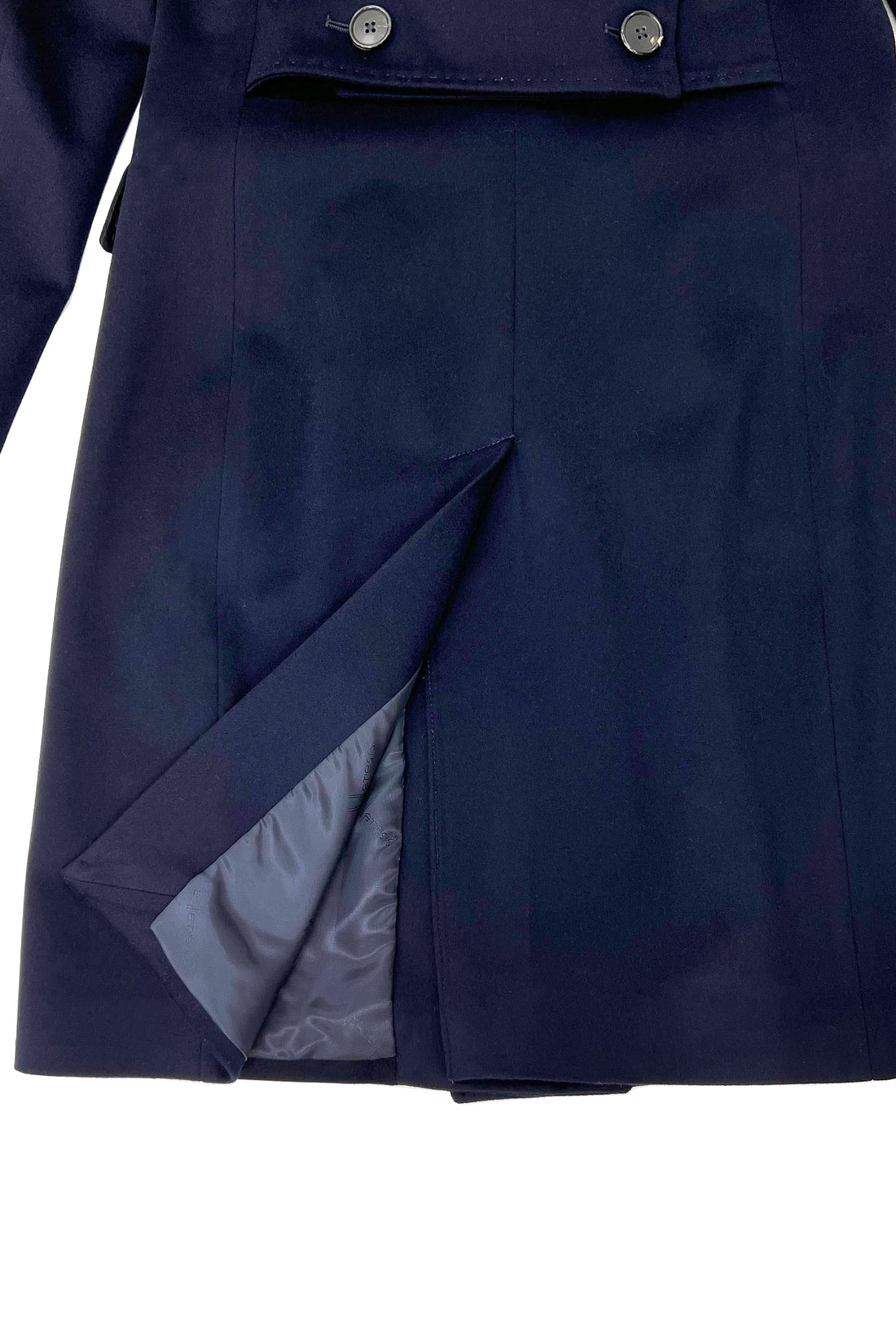 Virgin wool coat with mink