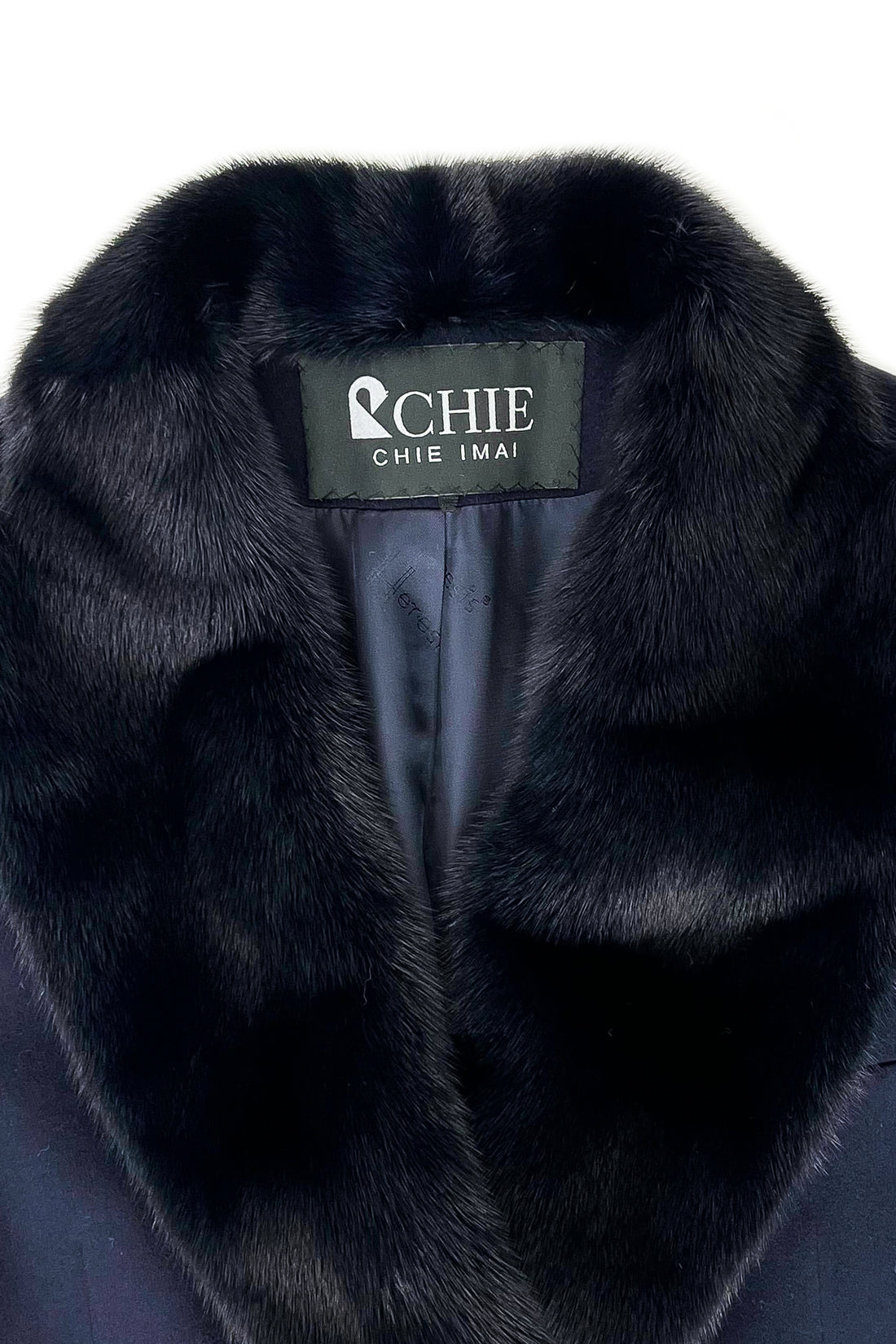 Virgin wool coat with mink