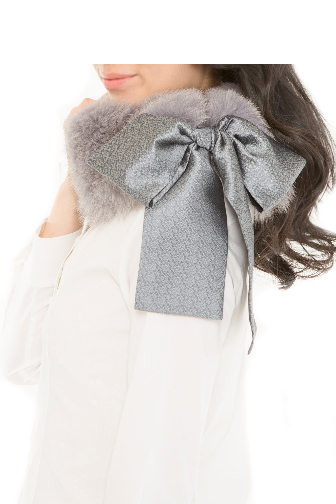 Fox and Hakata Weave Duo Material Scarf
