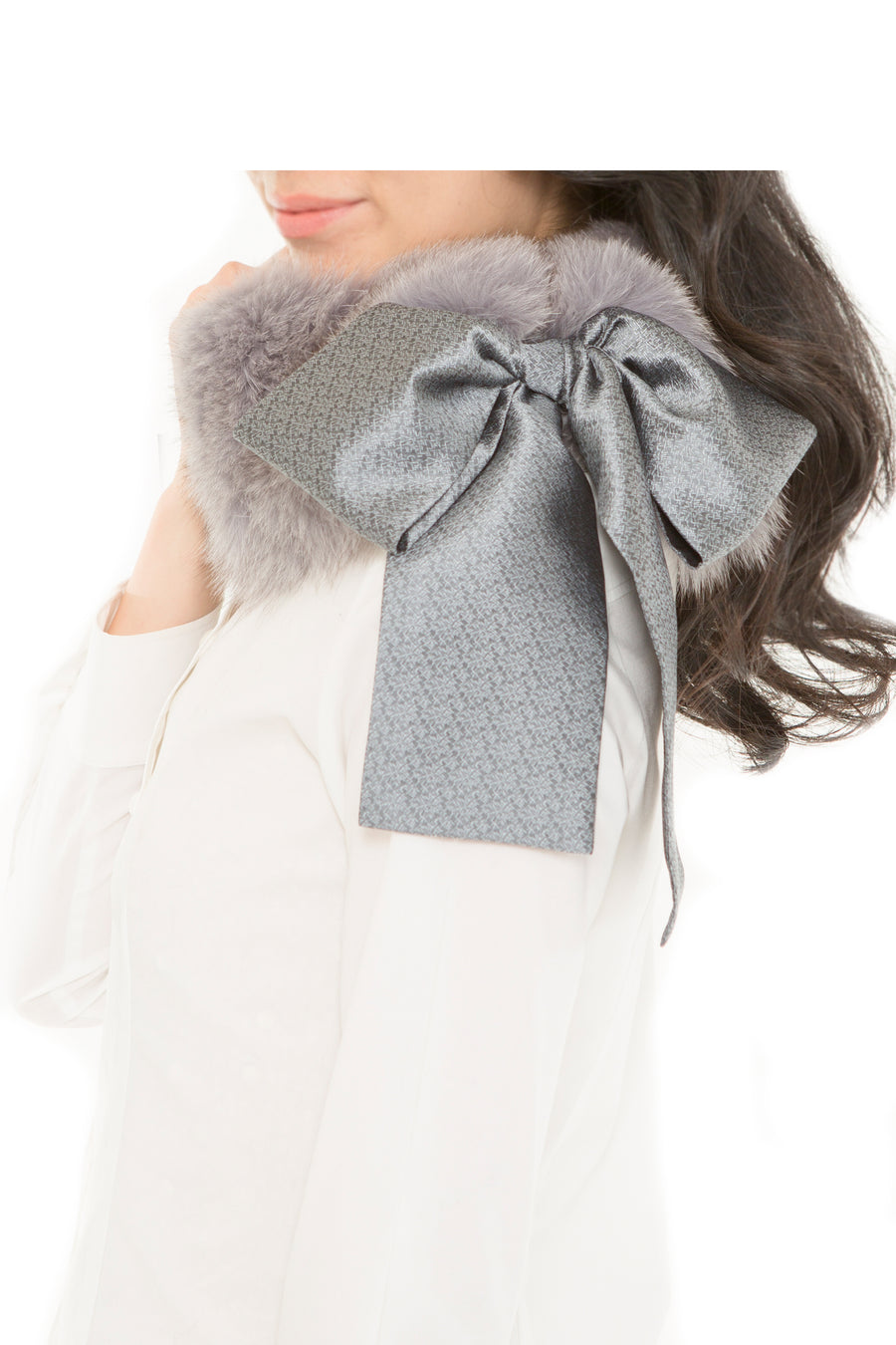 Fox and Hakata Weave Duo Material Scarf