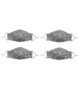 Chie Chic Posh Mask – A Set of Four (4) Spangle Grey
